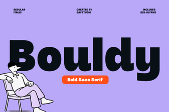 Bouldy Font: Your Creative Design Companion