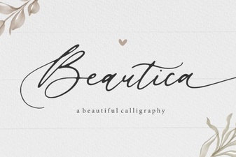 Beautica Font: Elegant Calligraphy for Creative Projects