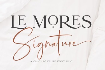 Design with Le Mores Signature Font