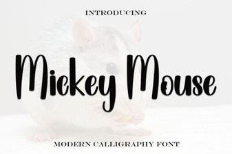 Craft Your Projects with Mickey Mouse Font Style