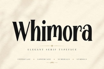 Whimora Font: Style Your Creative Projects